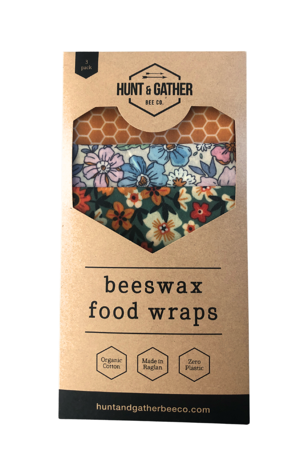 Beeswax Food Wraps - Three Pack